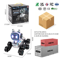 Acht-Rädriger Intelligenter Ferngesteuerter Elektrischer Haustier-Roboter mit Gestenerkennung und Doppelsteuerung Mini RC Stunt-Auto Roboter-Hund Stunt-Spielzeug