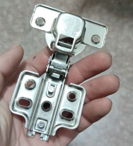 Charnière à ouverture par pression, charnière standard, charnière moderne pour meubles de cuisine et salle de bain, finition nickel, ouverture à 95 degrés - Product Image 3