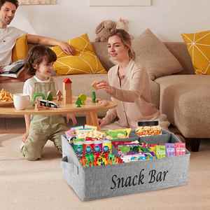 6 Compartments Separate <b>Storage</b> Snack Organiser <b>Fabric</b> Snack Bar Sweets <b>Storage</b> <b>Box</b> Kitchen - Product Image 6