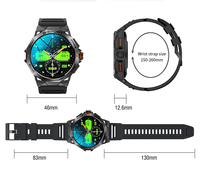 Reloj Inteligente K62 Redondo con Pantalla AMOLED de 1.43 Pulgadas, Múltiples Modos Deportivos, Llamadas Bluetooth, Música para Deportes al Aire Libre para Hombres