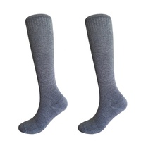 Chaussettes de compression respirantes unisexes de haute qualité personnalisées, chaussettes de compression pour infirmières, coton uni, couleur unie, 15-20 mmhg, pour femmes