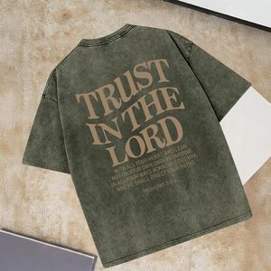 เสื้อยืดคริสเตียนสำหรับเด็กผู้ชาย ลายกราฟิกแบบ Acid Wash ระบายอากาศได้ดี พร้อมข้อความจากพระคัมภีร์ - Product Image 5