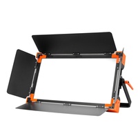 JIXIO Lampe Panneau LED Plate Métallique 200W à CRI Élevé Ra>97, Sans Scintillement, Lumière Douce, DMX512 Dimmable 3200-5600K avec Détection Faciale