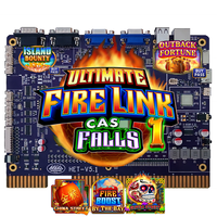 Cash Falls 1 5 en 1 Ultimate Fire Link Vertical Pass Skill Game Board, Tablero de Juego PCB Operado con Monedas, Máquina de Juego Arcade, Máquina de Entretenimiento