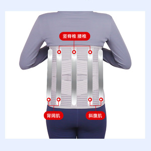 Widened steel plate lumbar support belt, steel plate waist <b>trainer</b>, lumbar support for herniated discs, lumbar compression, and - Product Image 5