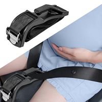 Nouvelle ceinture de soutien abdominal réglable Mocell en ABS+Polyester pour femmes enceintes, confortable, anti-crampes, accessoire de ceinture de sécurité automobile - Rose