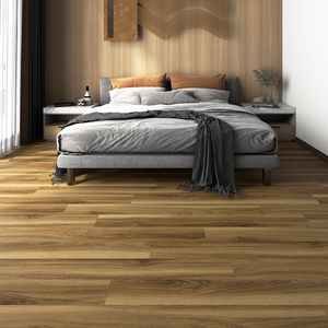 Suelo de tablones de vinilo de lujo moderno marrón cálido resistente al desgaste comodidad reductora de sonido para dormitorios con elegancia duradera similar a la madera - Product Image 3