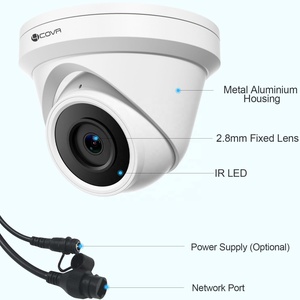 กล้องโดม IP 4COVR 8MP PoE สำหรับภายนอก/ภายในอาคาร มาตรฐาน IP67 ไมโครโฟนในตัว เลนส์ 2.8 มม. มุมกว้าง 110 องศา มองเห็นในเวลากลางคืนได้ไกล 100 ฟุต พร้อมระบบตรวจจับใบหน้าด้วย AI - Product Image 4
