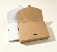 Boîte d'emballage en carton ondulé vierge en gros, en stock, pour étuis de téléphone portable monobloc, sous-vêtements et chaussettes