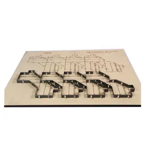 Custom-made Corrugated Board Flat Die Cutting Mould For Printing