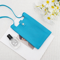 Sac bandoulière tricoté couleur unie 2026 tendance, mini pochette pour téléphone portable, sac de voyage en polyester Keyjoy, idéal pour les boutiques de cadeaux