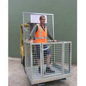 קבצים מצורפים מלגזה מלגזה בטיחות כלוב מלגזת עבודה פלטפורמה - Product Image 4