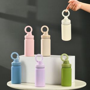 Bouteille d'eau sport en acier inoxydable 350 ml, à large ouverture, portable, avec adsorption magnétique, tasse thermique 316L - Product Image 1