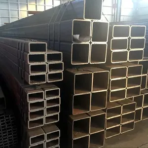 ASTM A500 Black Steel Square And Rectangular Hollow Section 40x40mm Carbon Square Steel Pipe