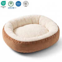 Sofá cama impermeable de felpa grande de muestra gratis para cama ortopédica de perro humano cama de lujo para perros
