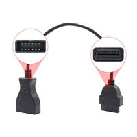 Câble de conversion de diagnostic OBD2 12 broches vers 16 broches pour voitures GM, utilisé pour la lecture des codes et l'analyse du moteur
