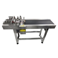 Ligne de production semi-automatique de haute qualité pour l'étiquetage et le codage de sacs en papier, avec alimentation par système de pagination, haute vitesse 30-70m/min