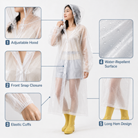 Imperméable pliable léger pour enfants, veste de pluie portable pour enfants, imperméable à capuche, vêtements de pluie pour l'école, le camping, la randonnée, les activités de plein air