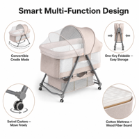GEEN Silla Mecedora Eléctrica para Bebés de Alta Calidad al por Mayor, Cuna Multifuncional Mágica para Dormir para Recién Nacidos