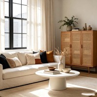 Cortinas Modernas y Duraderas de Poliéster/Lino para Sala de Estar, Opacas, Personalizadas, Motorizadas, con Control Remoto Inteligente, para Uso en Cafeterías