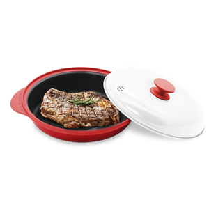 Sartén antiadherente <span class=keywords><strong>para</strong></span> parrilla, utensilio de 4 colores, redondo, fácil de limpiar, sin humo, <span class=keywords><strong>para</strong></span> microondas, con mango - Product Image 5