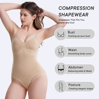 Body Shaper Bodysuit Shapewear Vente en Gros Meilleures Ventes Personnalisé Grande Taille Contrôle Ferme Antibactérien Respirant Post-partum