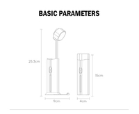 Lampe de bureau LED portable pour le soin des yeux avec charge sans fil et support de téléphone pour la maison, le bureau et les études