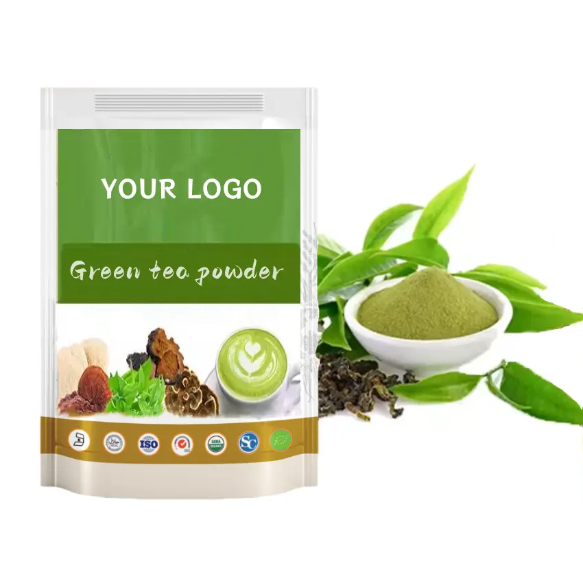 Etiqueta privada té verde Matcha extracto en polvo orgánico ceremonial Matcha té verde en polvo