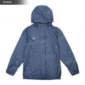 Veste de pluie pliable femmes imperméable léger coupe-vent extérieur actif avec capuche veste - Product Image 1