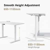 Bureau debout modulaire électrique réglable en hauteur avec casier de rangement intégré pour projet d'espace de coworking ouvert