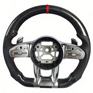 พวงมาลัยรถยนต์ lenkrad volant คาร์บอนไฟเบอร์แบบพรีเมี่ยมสำหรับ <span class=keywords><strong>Mercedes</strong></span> Benz C63 AMG W204 W212 GLE 63 E43 - Product Image 2