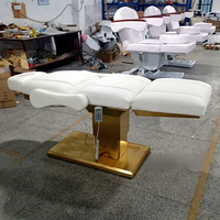Lit de beauté électrique doré transfrontalier du fabricant, lit médical pour injection, lit de tatouage et dentaire pliable et réglable en hauteur pour salon de beauté