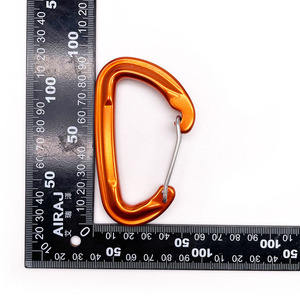 BT-A501 thiết kế mới an toàn 24KN khóa Clasp oxy hóa tùy chỉnh Clip Móc leo núi Carabiners d-hình dạng nhôm D hình dạng dây cổng Cara - Product Image 6