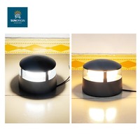 Lampes murales d'extérieur pour portail et pilier, LED IP65 en aluminium, alimentation AC/DC, contrôle par application, blanc chaud 3500K, angle de faisceau 270°, haute performance