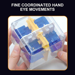 BGL 24 lati <span class=keywords><strong>di</strong></span> plastica trasparente Puzzle labirinto cubo divertente gioco <span class=keywords><strong>di</strong></span> logica educativo precoce giocattolo <span class=keywords><strong>per</strong></span> <span class=keywords><strong>bambini</strong></span> da <span class=keywords><strong>2</strong></span> a 4 <span class=keywords><strong>anni</strong></span> - Product Image 2