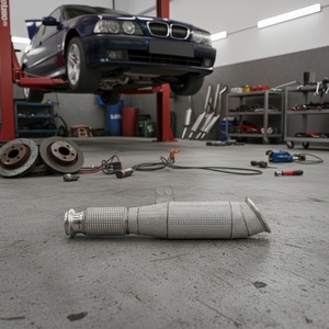 Downpipe catalyzed de 3,5 pouces pour échappement BMW 540i, compatible avec BMW 2025 B58 Gen 3 240i 340i 440i 540i M340i 2017-2019 - Product Image 1