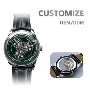 Orologio da <span class=keywords><strong>Uomo</strong></span> OEM con Movimento Meccanico Automatico, Quadrante Scheletrato e Cinturino in Vera Pelle - Product Image 3