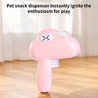Lanceur de friandises interactif pour animaux de compagnie, pistolet distributeur de nourriture, jouet lanceur de friandises sèches, jouet auto-entretenant pour soulager l'ennui des chats et des chiens