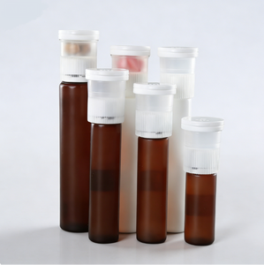 Flacone in Plastica Ambrata a Doppia Camera per Liquidi 10ml 20ml 30ml, Bottiglia per Farmaci Liquidi con Tappo Antimanomissione - Product Image 5
