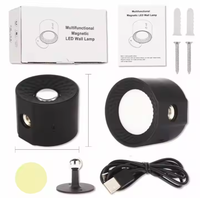 Lampe murale LED sans fil moderne pour la maison, le bureau, la salle de bain, la chambre à coucher, rechargeable, à intensité variable, avec commande tactile/télécommande, lecture, fer, couleur 2700K-6000K