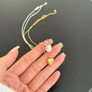 Collar de Plata de Ley con Cadena de Eslabones y Colgante en Forma de Corazón Abrible con Circonita 5A, Diseño Especial Dylam para Mujer - Product Image 2