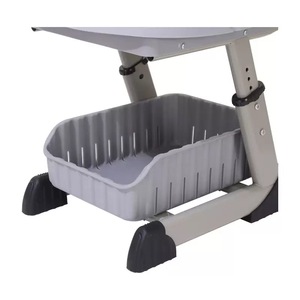 Ensemble de chaise et de bureau d'étude pliable en métal moderne et durable, mobilier scolaire pour les élèves du primaire, les enseignants, la chambre à coucher, le salon - Product Image 4