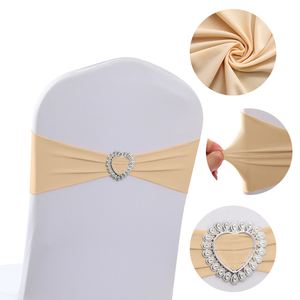 Fundas Elásticas <span class=keywords><strong>para</strong></span> Sillas con Hebilla en Forma <span class=keywords><strong>de</strong></span> Corazón, <span class=keywords><strong>Bandas</strong></span> Elásticas <span class=keywords><strong>para</strong></span> Sillas sin Lazos <span class=keywords><strong>para</strong></span> Decoración <span class=keywords><strong>de</strong></span> Bodas, Banquetes, <span class=keywords><strong>Fiestas</strong></span> y Eventos, Venta al por Mayor - Product Image 3