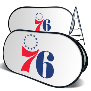 Biểu tượng tùy chỉnh in ngang pop-up khung biểu ngữ đứng trong nhà và ngoài trời sản xuất biểu ngữ - Product Image 1