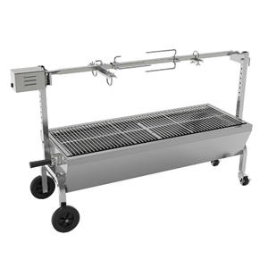 Trolley Charcoal Área de cocción grande Parrilla de barbacoa de acero inoxidable con <span class=keywords><strong>asador</strong></span> para barbacoa resistente portátil - Product Image 4
