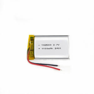 แบตเตอรี่ลิเธียมโพลิเมอร์ลิเธียมไอออน<span class=keywords><strong>3</strong></span>.7V 1100mAh 102540 - Product Image 1