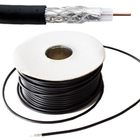 2 Core Cu/cca Wire RG59 + 2C CCTV Câbles coaxiaux pour caméra PVC RG 59 + 2C CCS / CU avec 2C Power Wire Foam PE