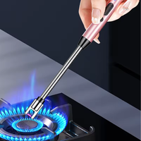 Briquet électrique à arc USB rechargeable, rotatif à 360 degrés, coupe-vent, en métal, pour le camping, le barbecue et la cuisine (vente en gros)