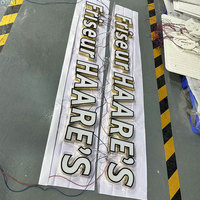 Lettres de signalisation électroniques en acrylique et acier inoxydable pour les magasins, les hôpitaux, les entreprises, personnalisables avec des lumières LED, montage mural