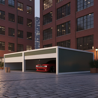 Contenedor Modular Portátil Pequeño de 20FT/40FT, Garaje Móvil de Lujo, Contenedor de Almacenamiento de Acero, Villa, Casa